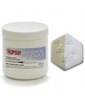 PSH Cone 6 Glaze – Sno White Gloss (500 ml)