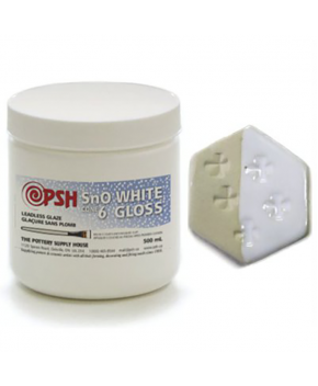 PSH Cone 6 Glaze – Sno White Gloss (500 ml)