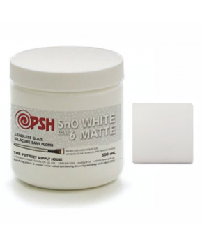PSH Cone 6 Glaze – Sno White Matte (500 ml) PSH Cone 6 Glaze – Sno White Matte (500 ml)