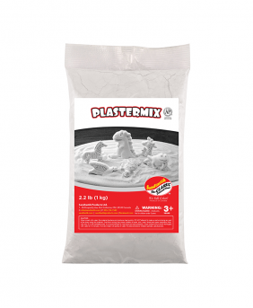 Sandtastik® PLASTERMIX Plaster of Paris, Arctic White, 2.2 lb (1 kg)