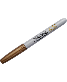 Sharpie Metallic Fine Tip Permanent Marker, Gold Sharpie Metallic Fine Tip Permanent Marker, Gold