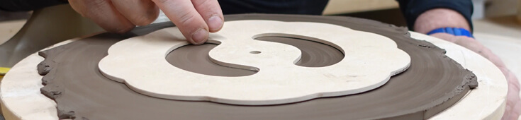 GR Pottery Forms - Using a rim template