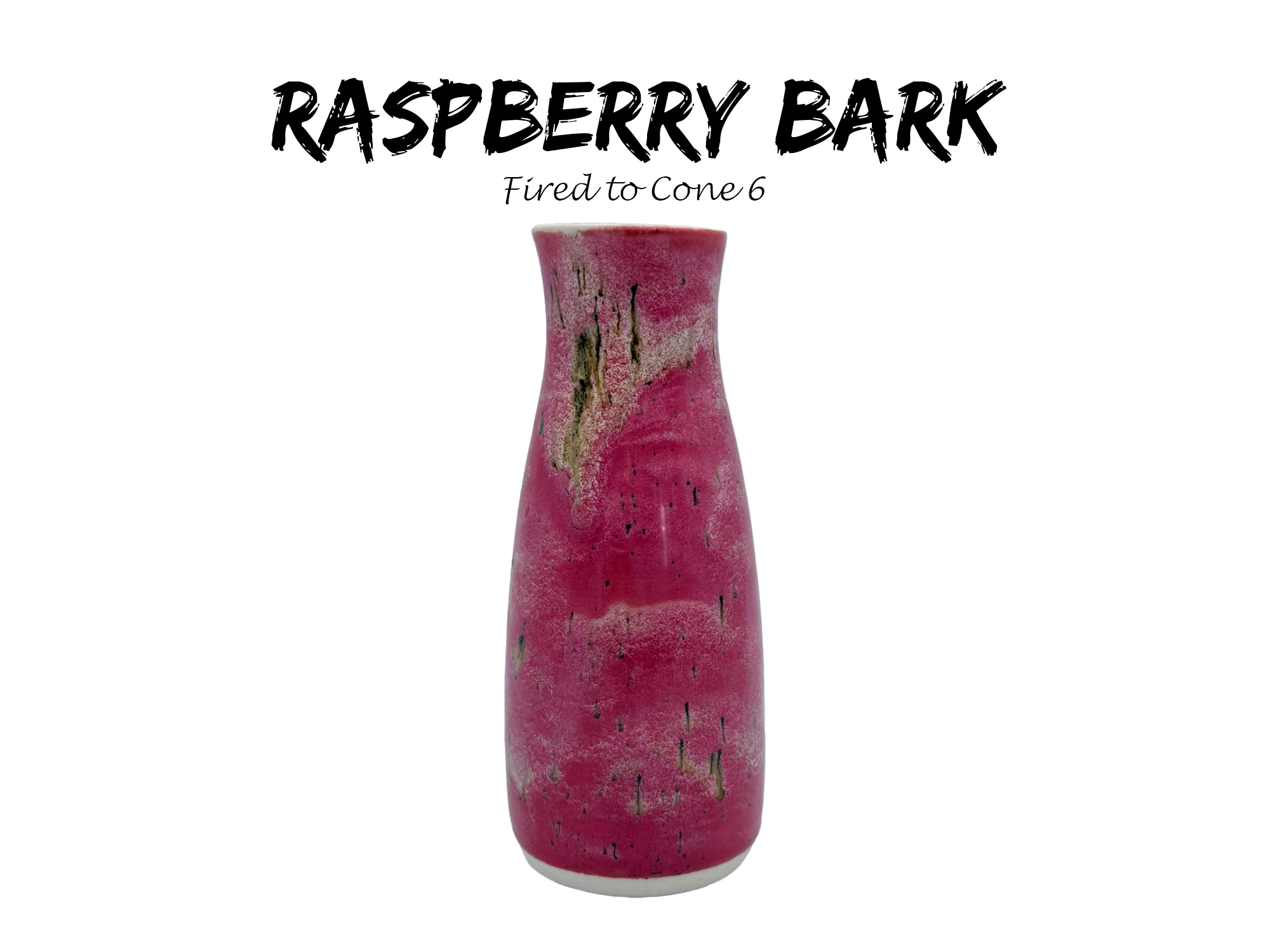 Featured Glaze Combination - Raspberry Bark