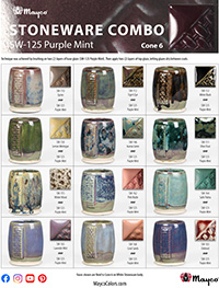 SW125 Purple Mint Glaze Combinations