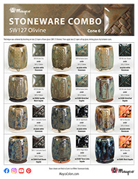 SW127 Olivine Glaze Combinations