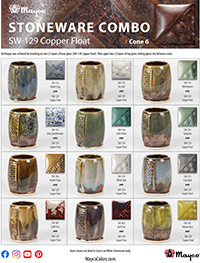 SW129 Copper Float Glaze Combinations