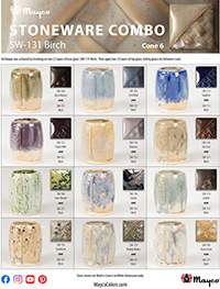 SW131 Birch Glaze Combinations