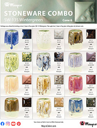 SW135 Wintergreen Glaze Combinations