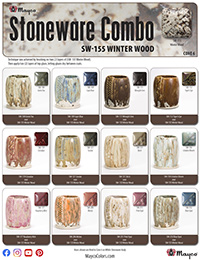 SW155 Winter Wood Glaze Combinations