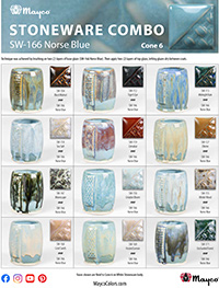SW166 Norse Blue Glaze Combinations