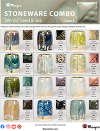 SW167 Sand Sea Glaze Combinations