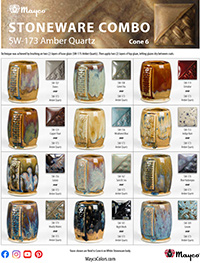 SW173 Amber Quartz Glaze Combinations