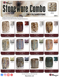 SW176 Sandstone Glaze Combinations