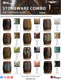 SW178 Fools Gold Glaze Combinations