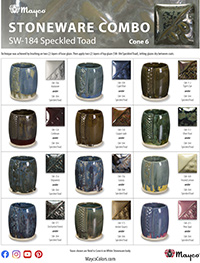 SW184 Speckled Toad Glaze Combinations