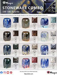 SW186 Azurite Glaze Combinations