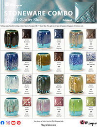 SW211 Glacier Blue Salt Glaze Combinations