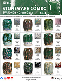 SW509 Dark Green Gloss Glaze Combinations
